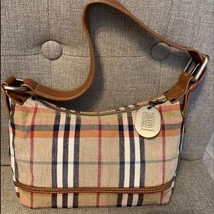 Burberry canvas mini shoulder bag